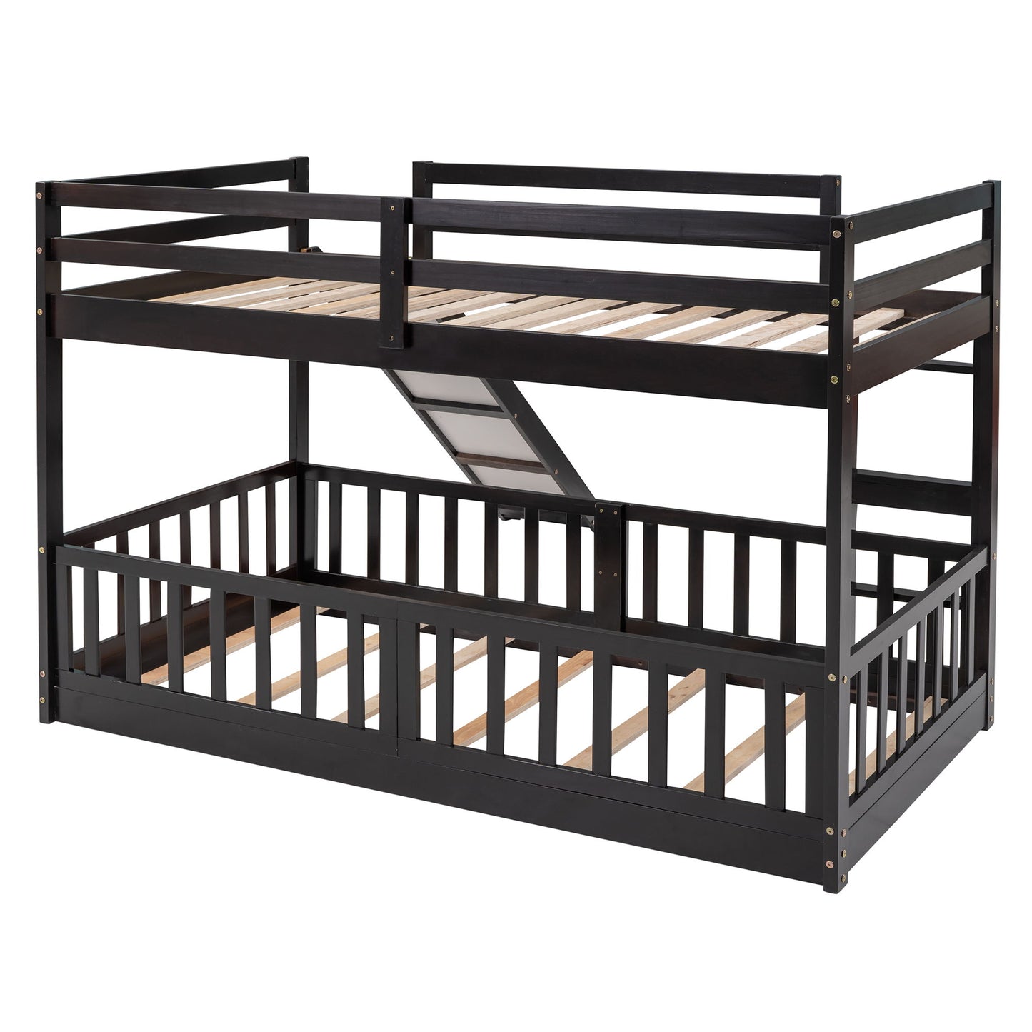 Bunk Bed With Convertible Ladder And Slide - The Sleep Loft - Online Mattress Showroom NYC