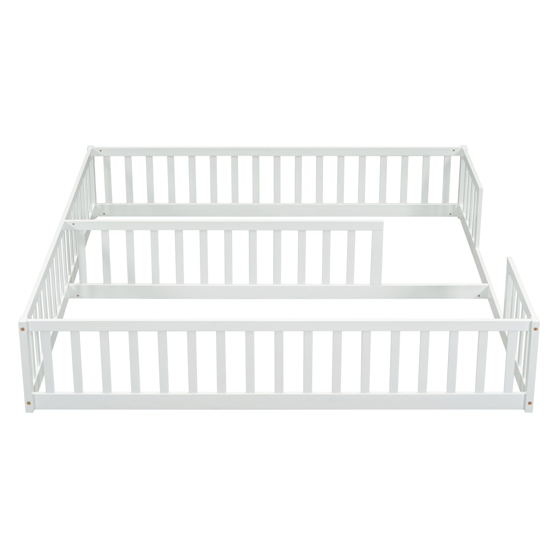 Double Floor Bed With Fence, Guardrails, Without Door - The Sleep Loft - Online Mattress Showroom NYC