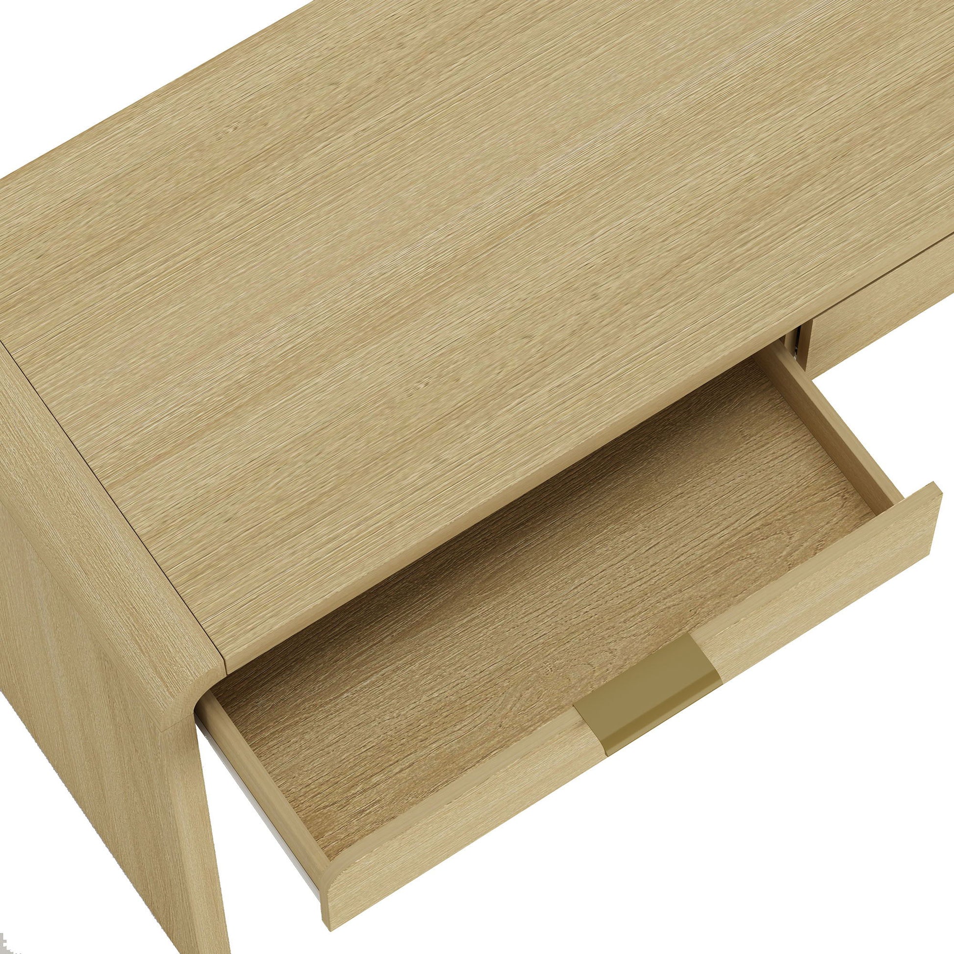 Grace - Office Desk With 2 Drawers - Oak - The Sleep Loft - Online Mattress Showroom NYC