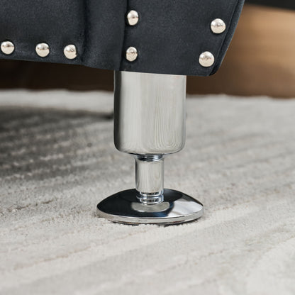 Storage Bench With Crystal Buttons And 1 Pillow For Bedroom - The Sleep Loft - Online Mattress Showroom NYC
