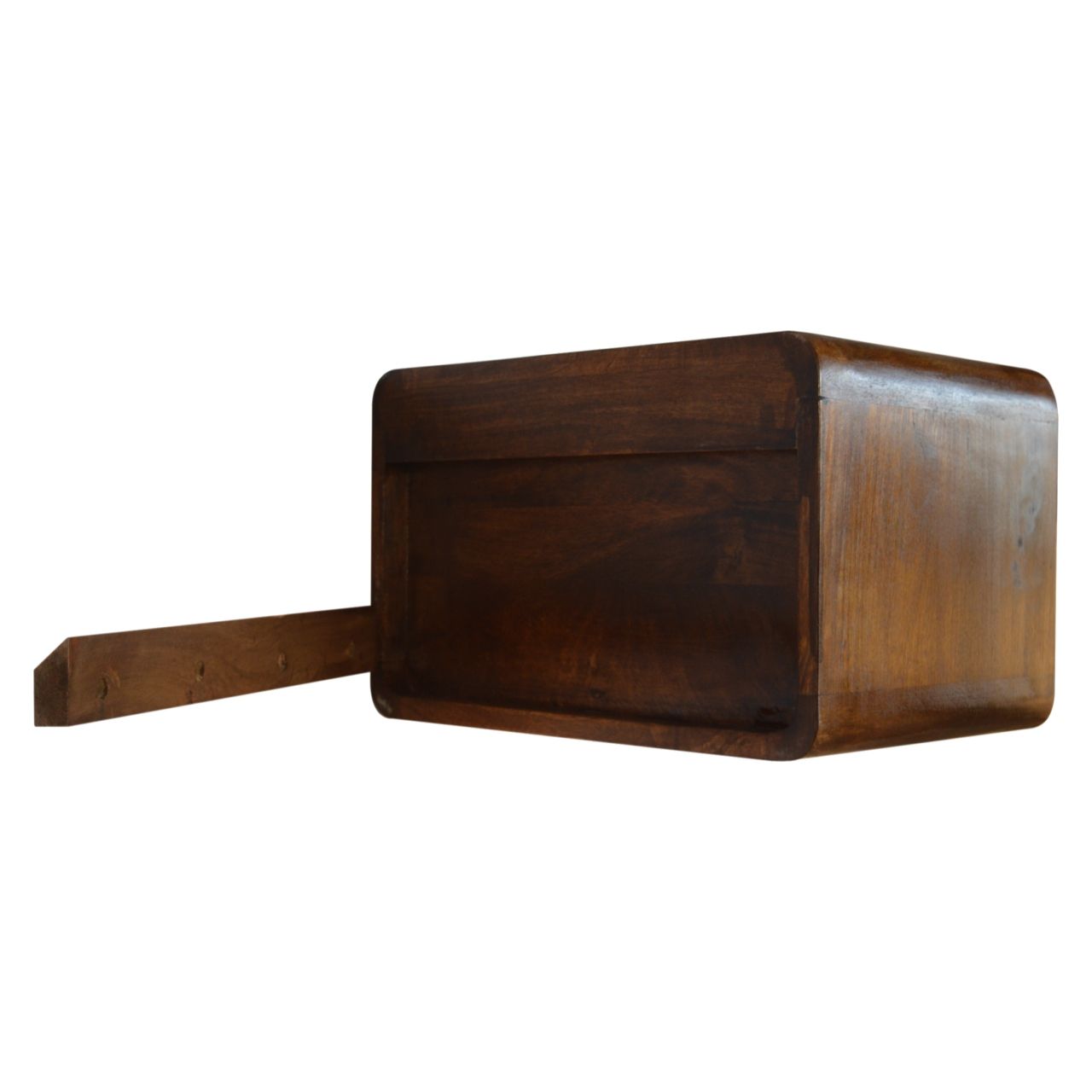 Curved Wall Mounted Bedside Nightstand - The Sleep Loft - Online Mattress Showroom NYC