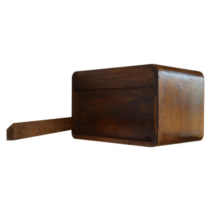 Curved Wall Mounted Bedside Nightstand - The Sleep Loft - Online Mattress Showroom NYC