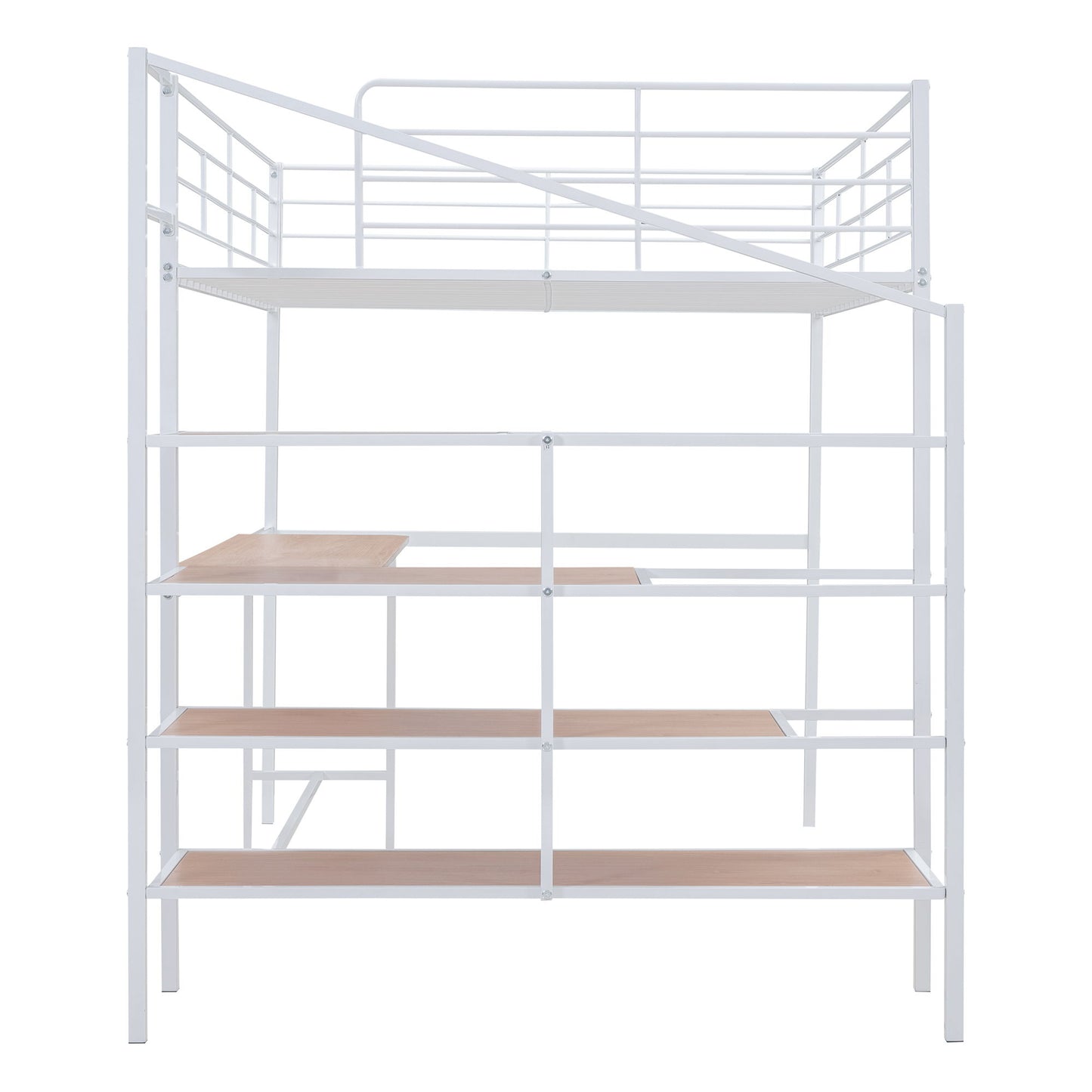 Loft Bed With Desk And Lateral Storage Ladder - The Sleep Loft - Online Mattress Showroom NYC