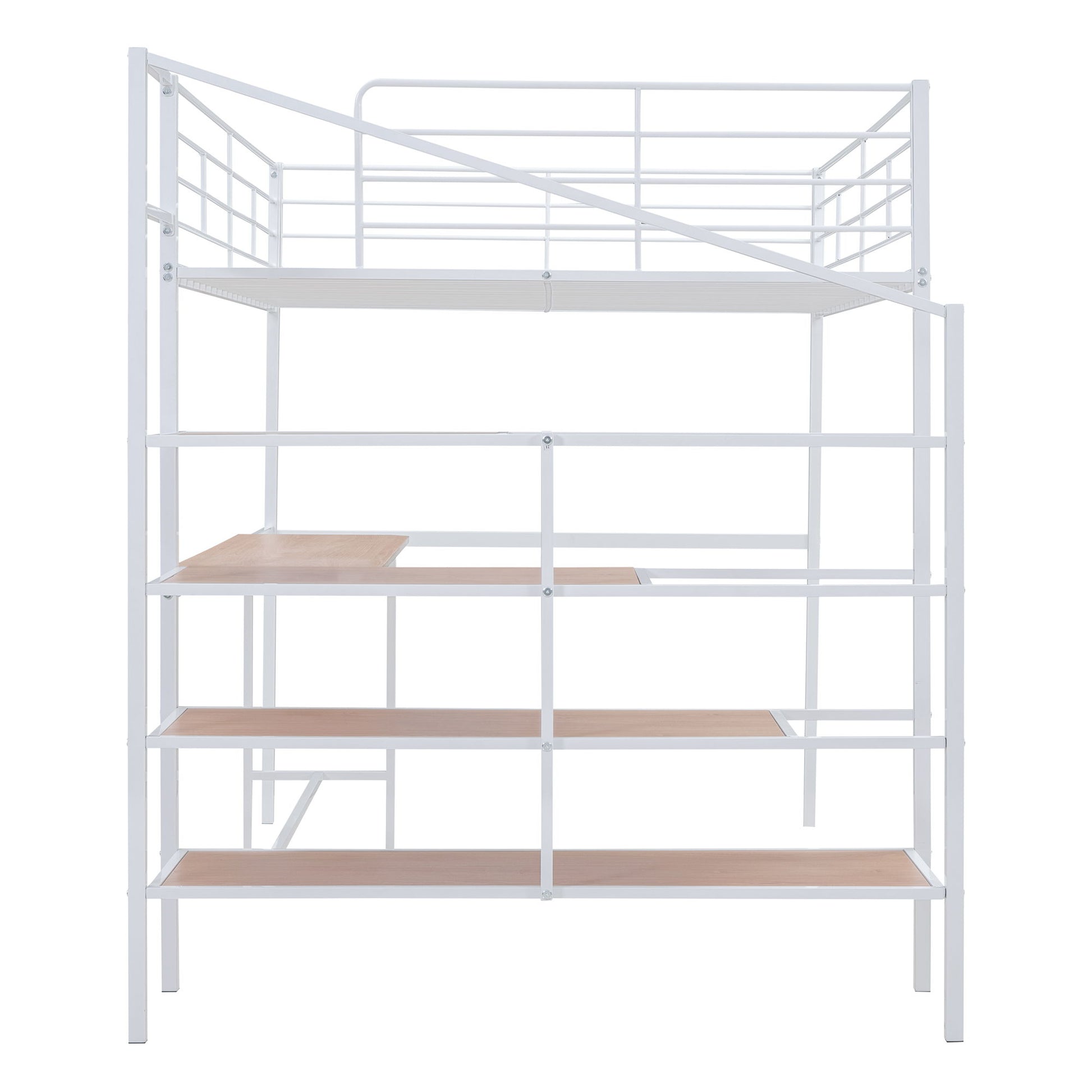 Loft Bed With Desk And Lateral Storage Ladder - The Sleep Loft - Online Mattress Showroom NYC