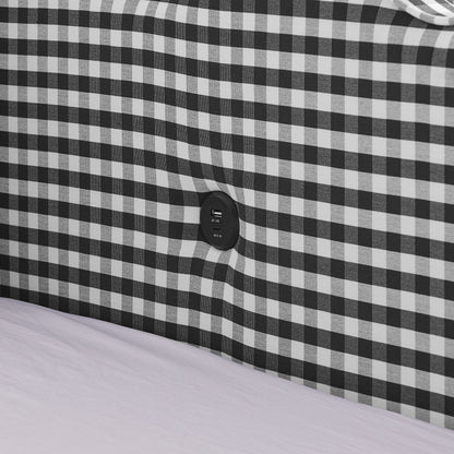 Gingham Daybed With USB Charging Port, Wave-Shaped Design - The Sleep Loft - Online Mattress Showroom NYC