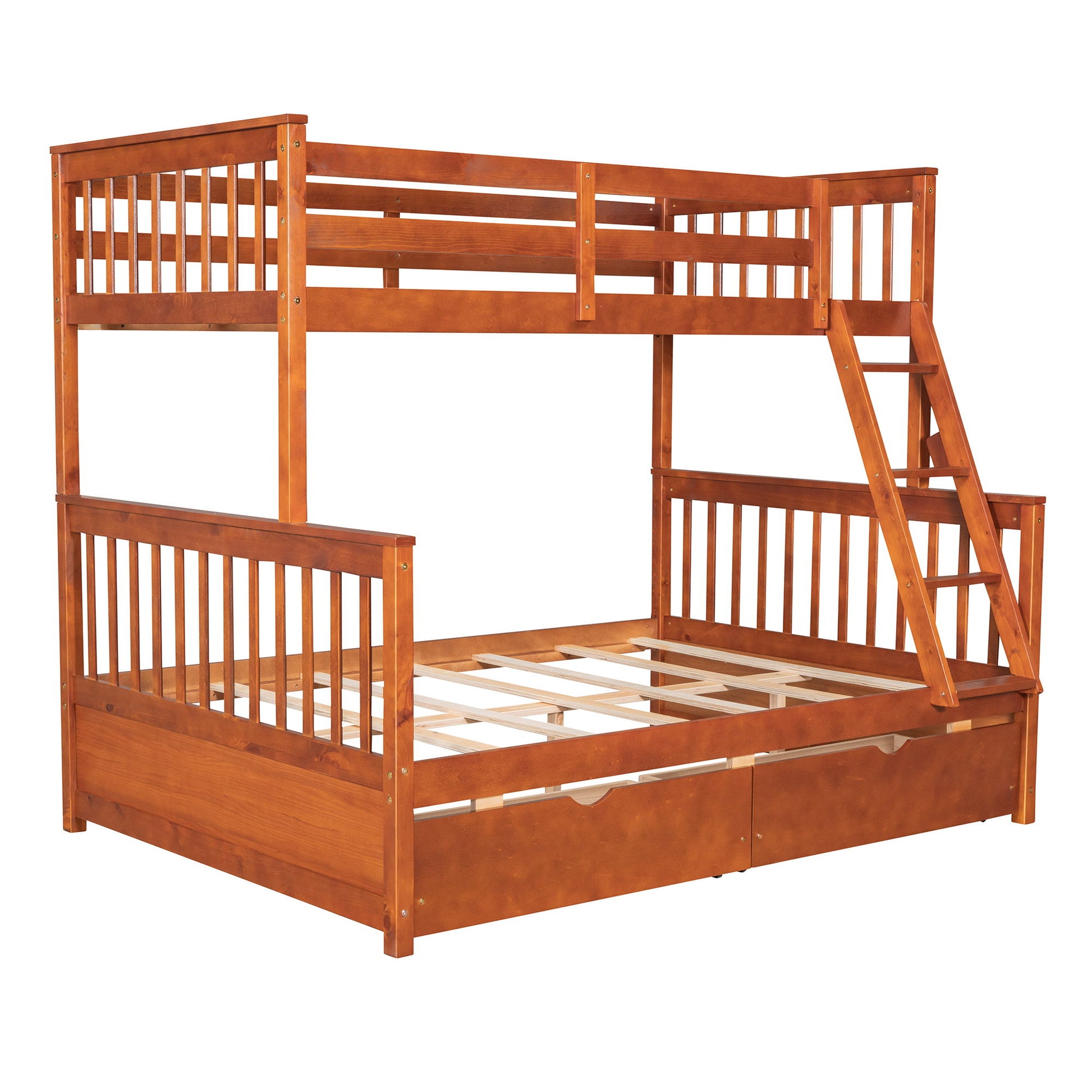 Bunk Bed With Ladders And 2 Storage Drawers - The Sleep Loft - Online Mattress Showroom NYC
