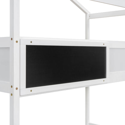 House Style Bunk Bed With Storage Staircase And board - The Sleep Loft - Online Mattress Showroom NYC