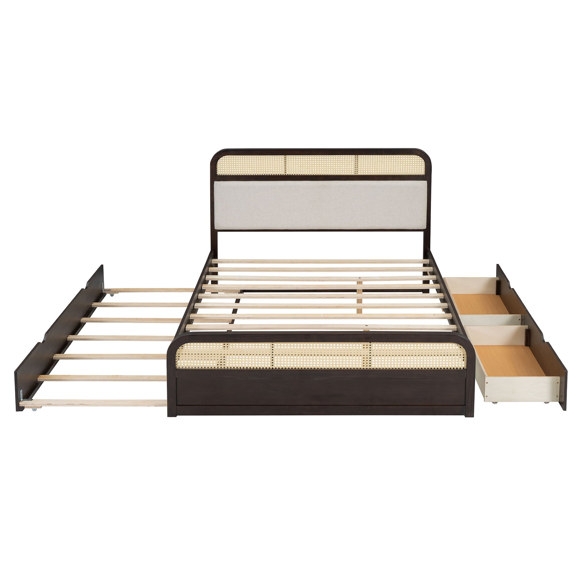 Platform Bed With Trundle And 2 Drawers - The Sleep Loft - Online Mattress Showroom NYC