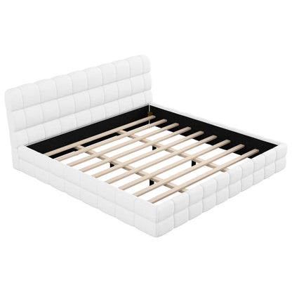 Upholstered Platform Bed With Headboard - The Sleep Loft - Online Mattress Showroom NYC