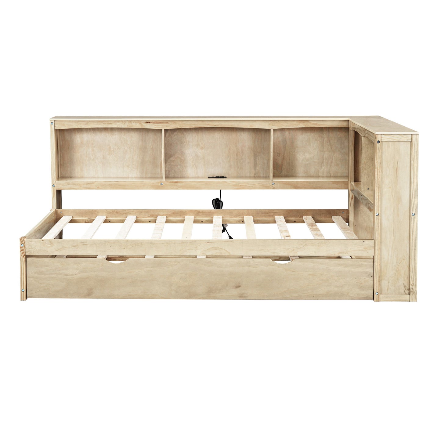 Daybed With Trundle, Storage Cabinets, USB Ports - The Sleep Loft - Online Mattress Showroom NYC