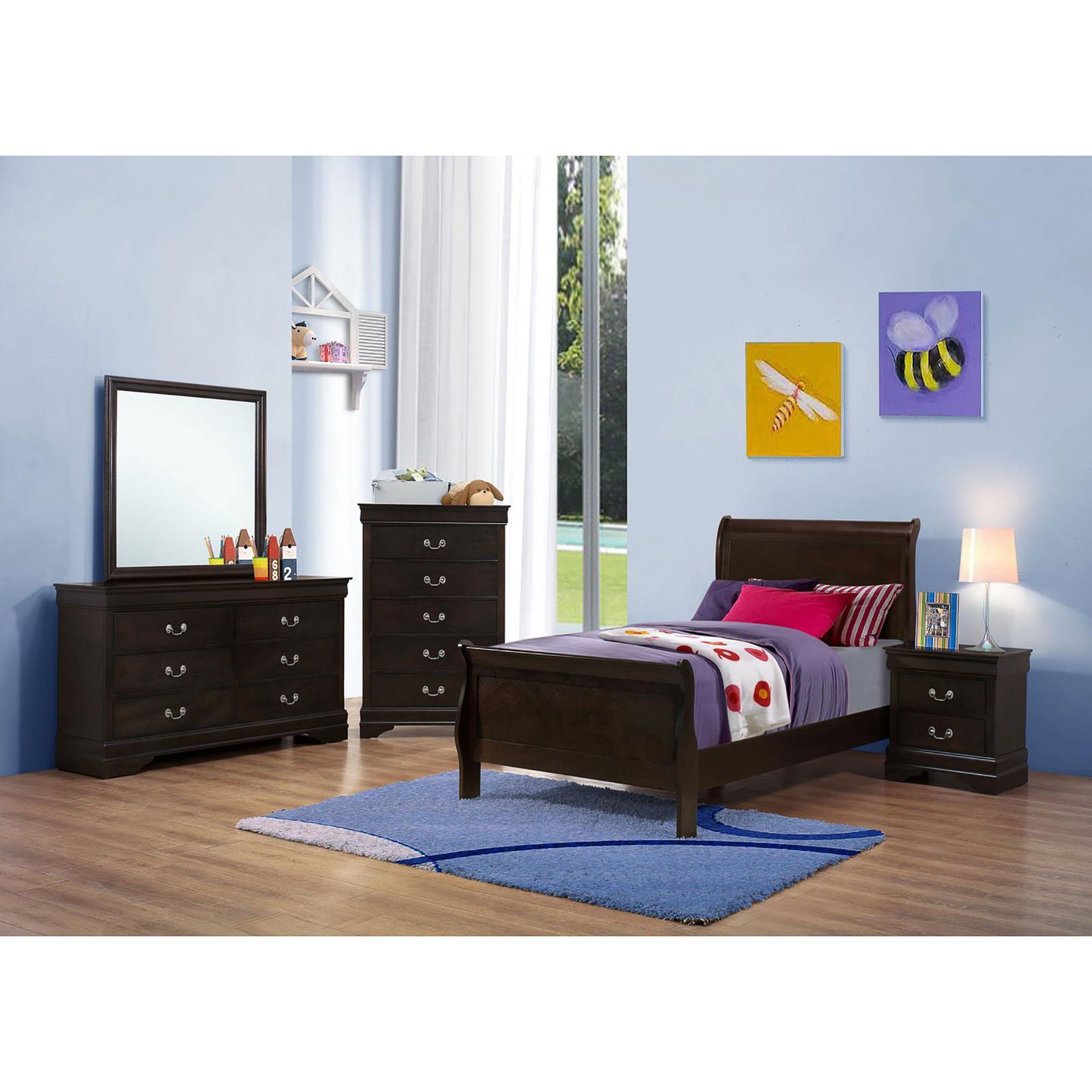 Graffenstaden - Sleigh Bed - The Sleep Loft - Online Mattress Showroom NYC