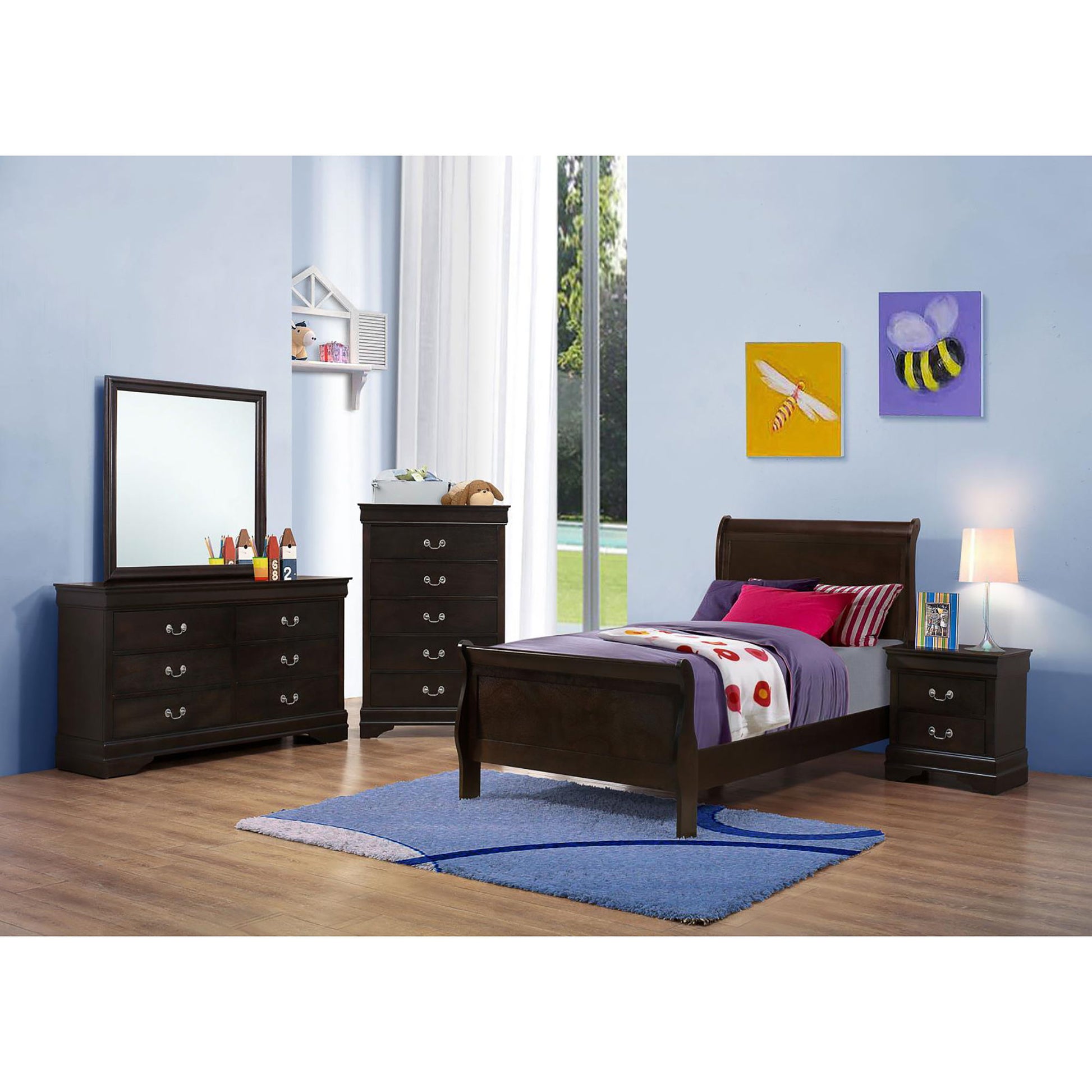 Graffenstaden - Sleigh Bed - The Sleep Loft - Online Mattress Showroom NYC