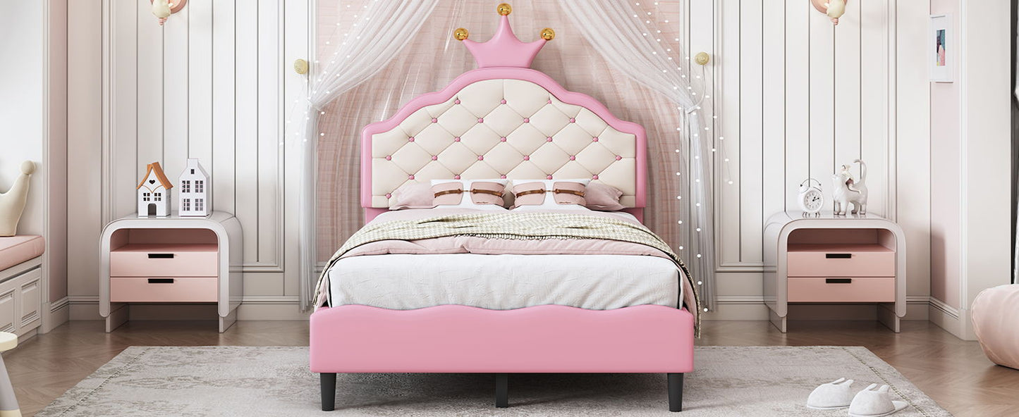 Lovely Crown Fantasy Princess Bed With Tufted Headboard - The Sleep Loft - Online Mattress Showroom NYC