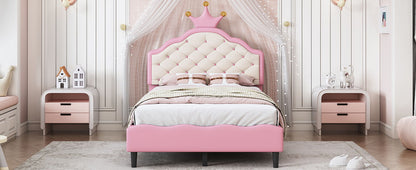 Lovely Crown Fantasy Princess Bed With Tufted Headboard - The Sleep Loft - Online Mattress Showroom NYC