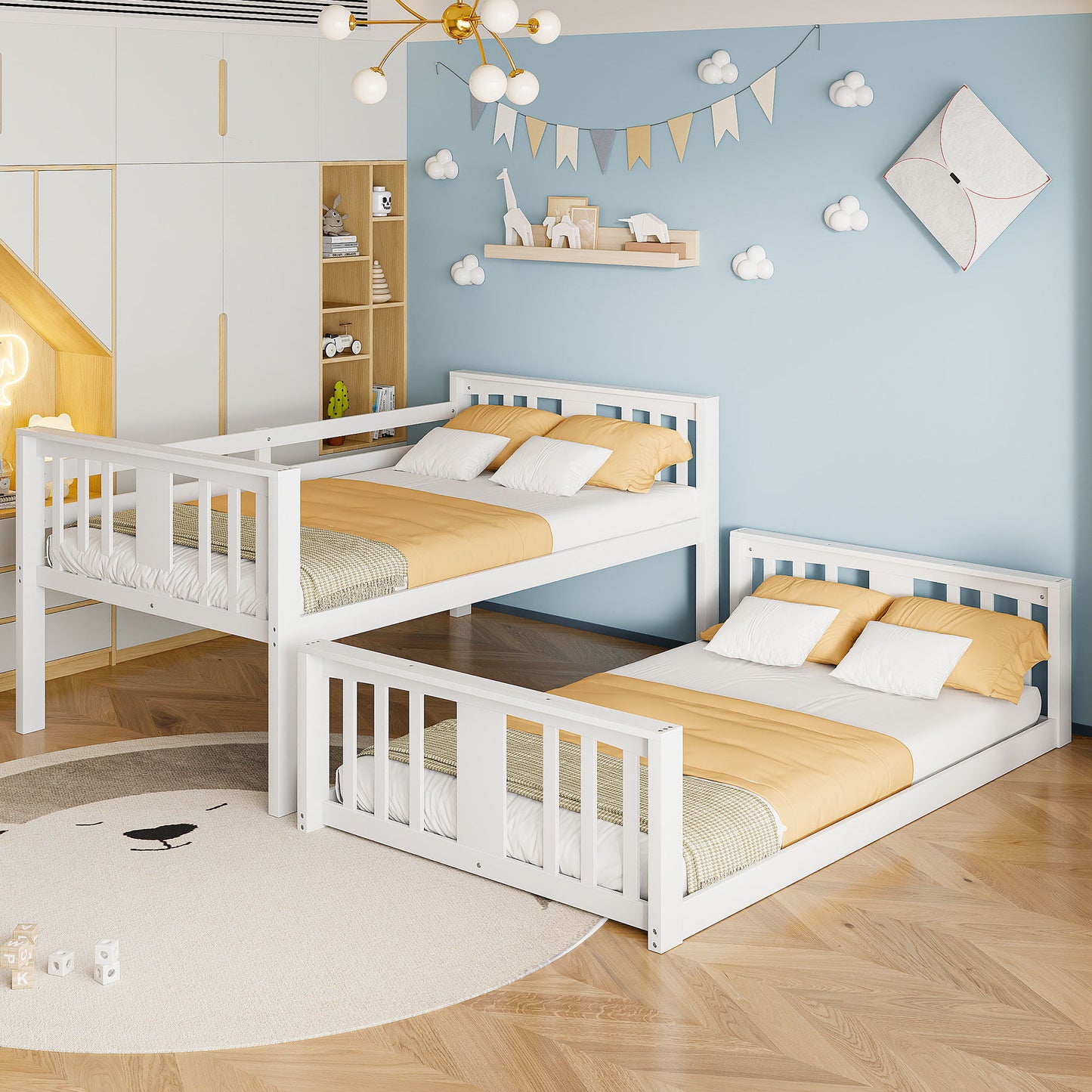 Solid Construction Bunk Bed & Ladder - The Sleep Loft - Online Mattress Showroom NYC