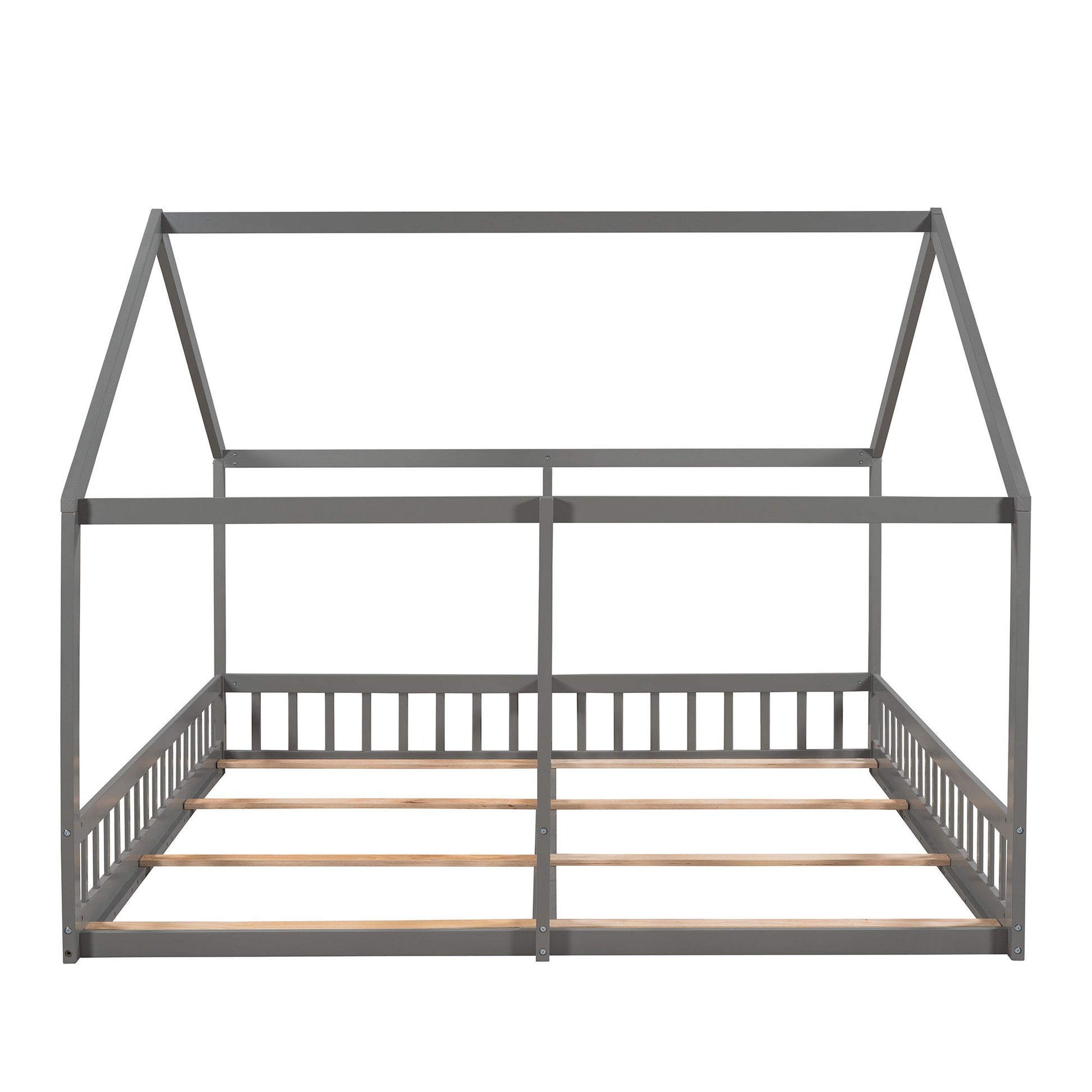 House Platform Beds, 2 Shared Beds, Metal Frame With Guardrails - The Sleep Loft - Online Mattress Showroom NYC