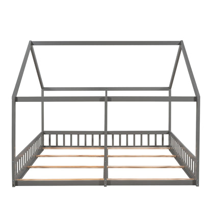 House Platform Beds, 2 Shared Beds, Metal Frame With Guardrails - The Sleep Loft - Online Mattress Showroom NYC