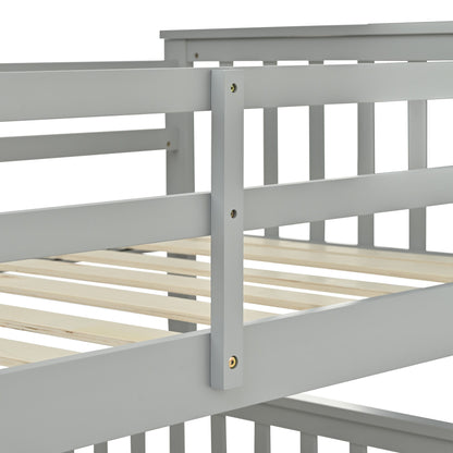 Bunk Bed With Ladder, And Safety Guard Rails - The Sleep Loft - Online Mattress Showroom NYC