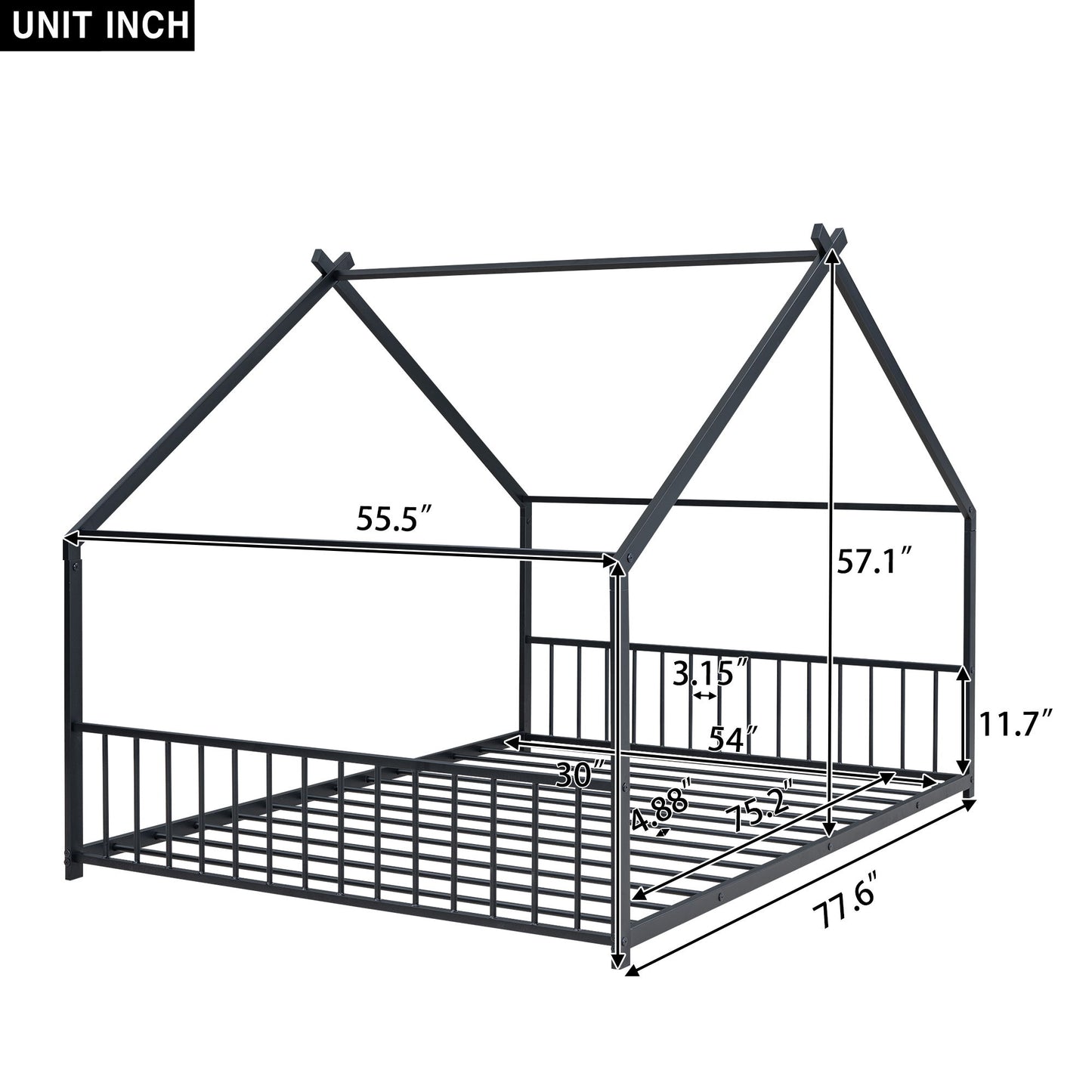 Metal House Bed - The Sleep Loft - Online Mattress Showroom NYC