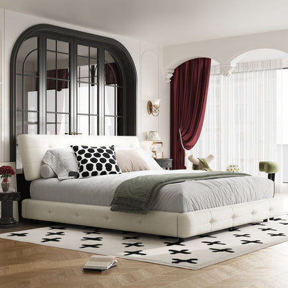 Tufted Headboard With Extra-Large Ultra-Soft Cloud Pillow Design - The Sleep Loft - Online Mattress Showroom NYC