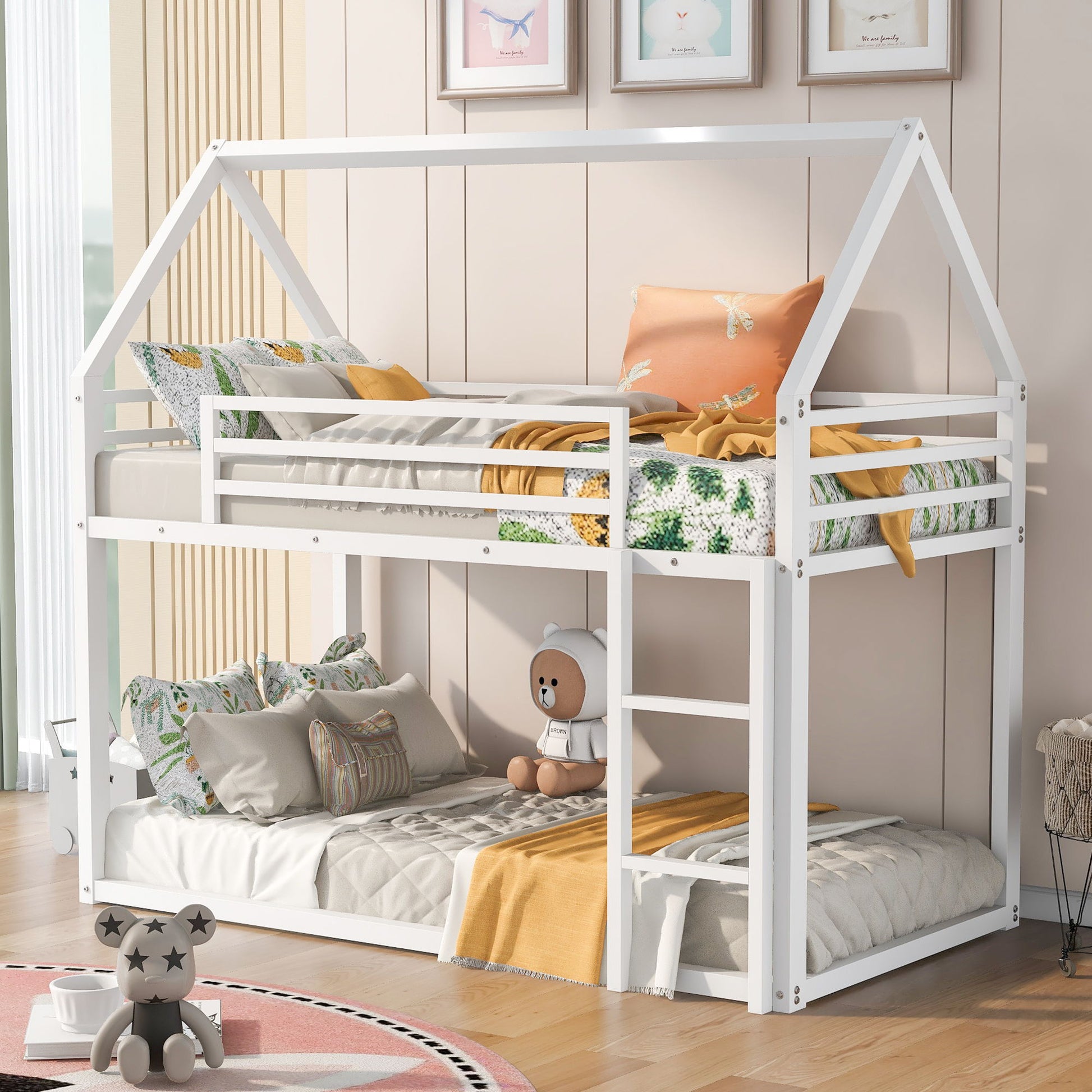 House Bunk Bed With Built In Ladder - The Sleep Loft - Online Mattress Showroom NYC