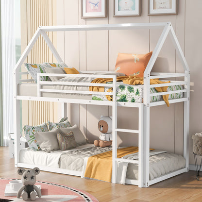 House Bunk Bed With Built In Ladder - The Sleep Loft - Online Mattress Showroom NYC