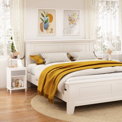 Nightstand With 1 Drawer 1 Shelf - The Sleep Loft - Online Mattress Showroom NYC