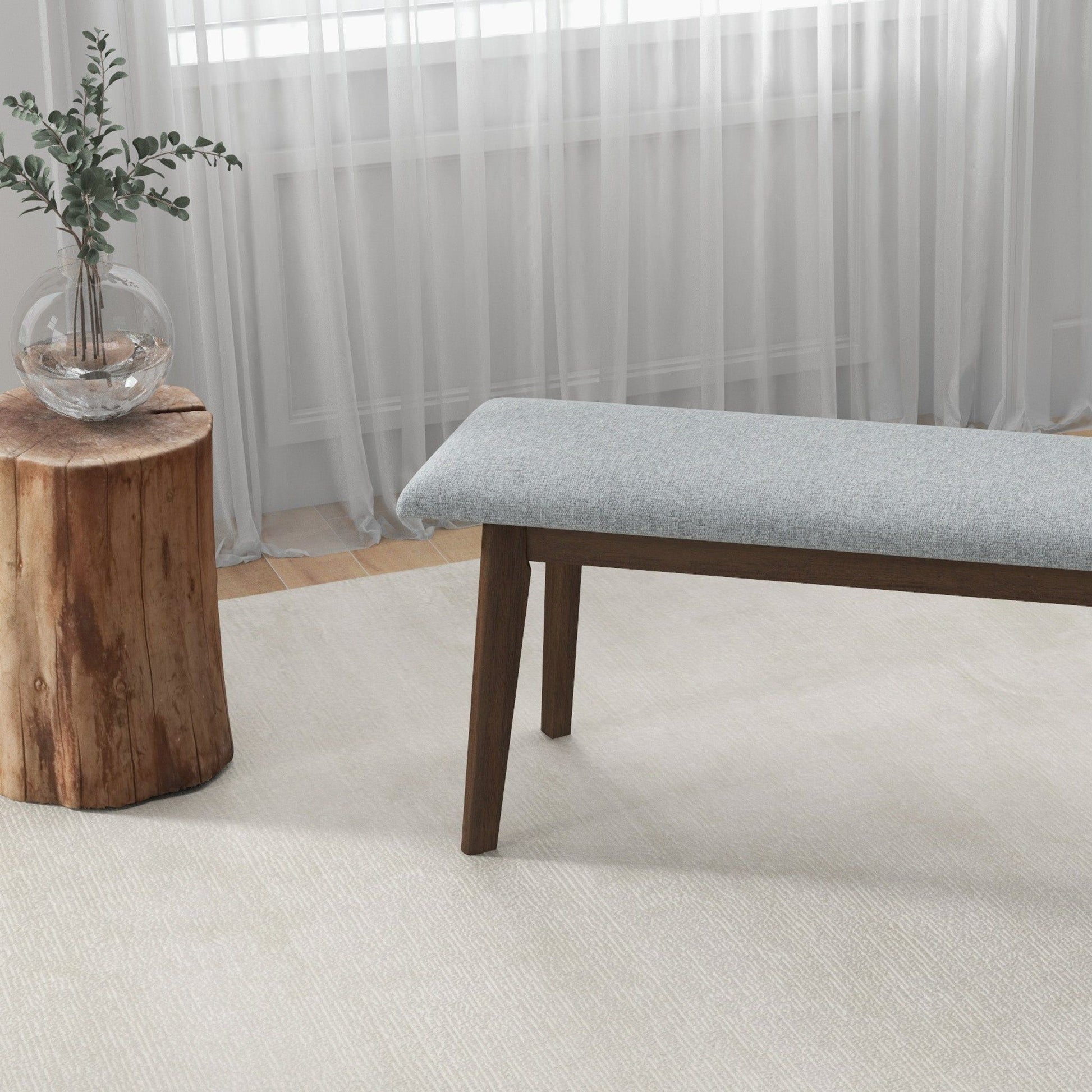 Carlos - Upholstered Bench - The Sleep Loft - Online Mattress Showroom NYC