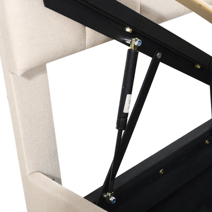 Upholstered Platform Bed With A Hydraulic Storage System - The Sleep Loft - Online Mattress Showroom NYC