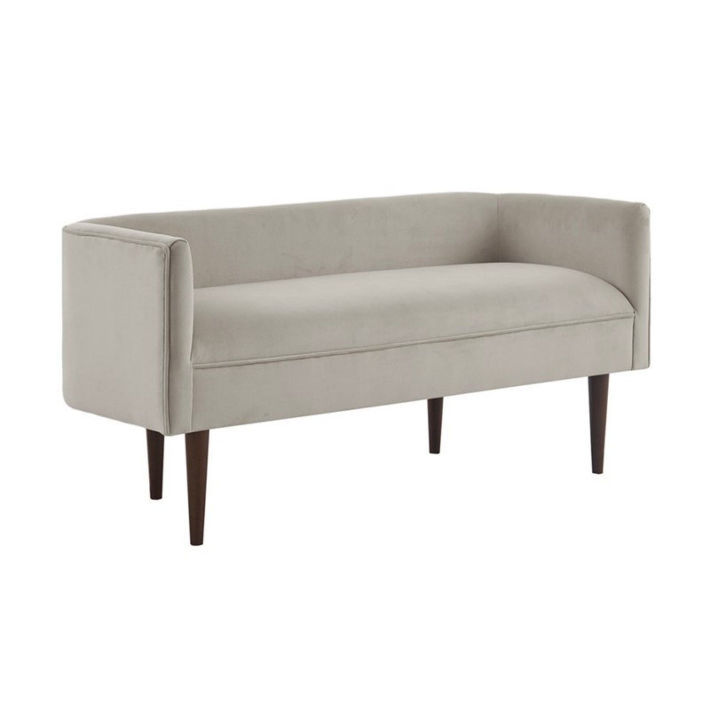 Farrah - Accent Bench With Low Back & Sides - Cream - The Sleep Loft - Online Mattress Showroom NYC