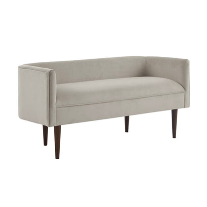 Farrah - Accent Bench With Low Back & Sides - Cream - The Sleep Loft - Online Mattress Showroom NYC