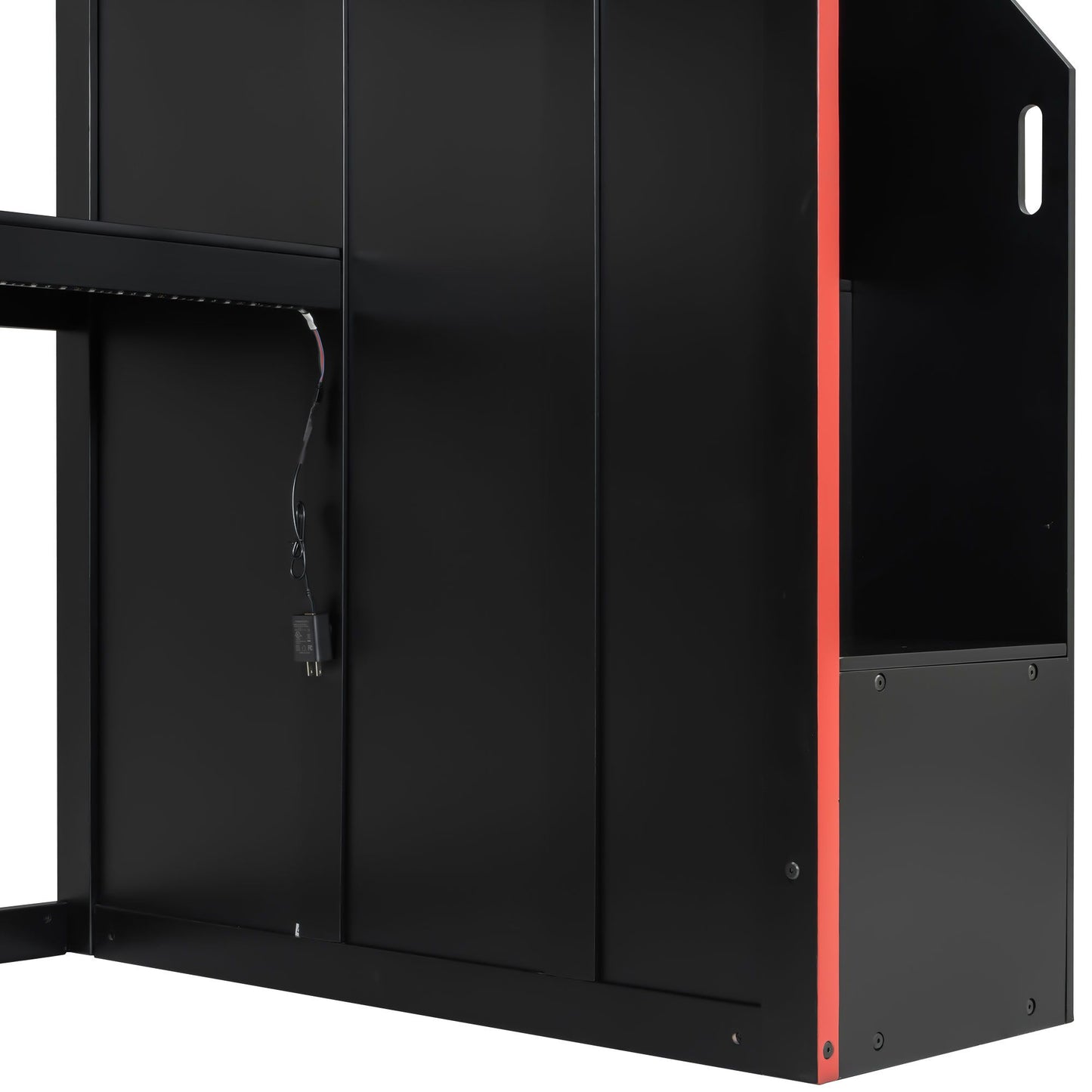 Gaming Loft Bed With Desk And Storage, LED Lights - The Sleep Loft - Online Mattress Showroom NYC