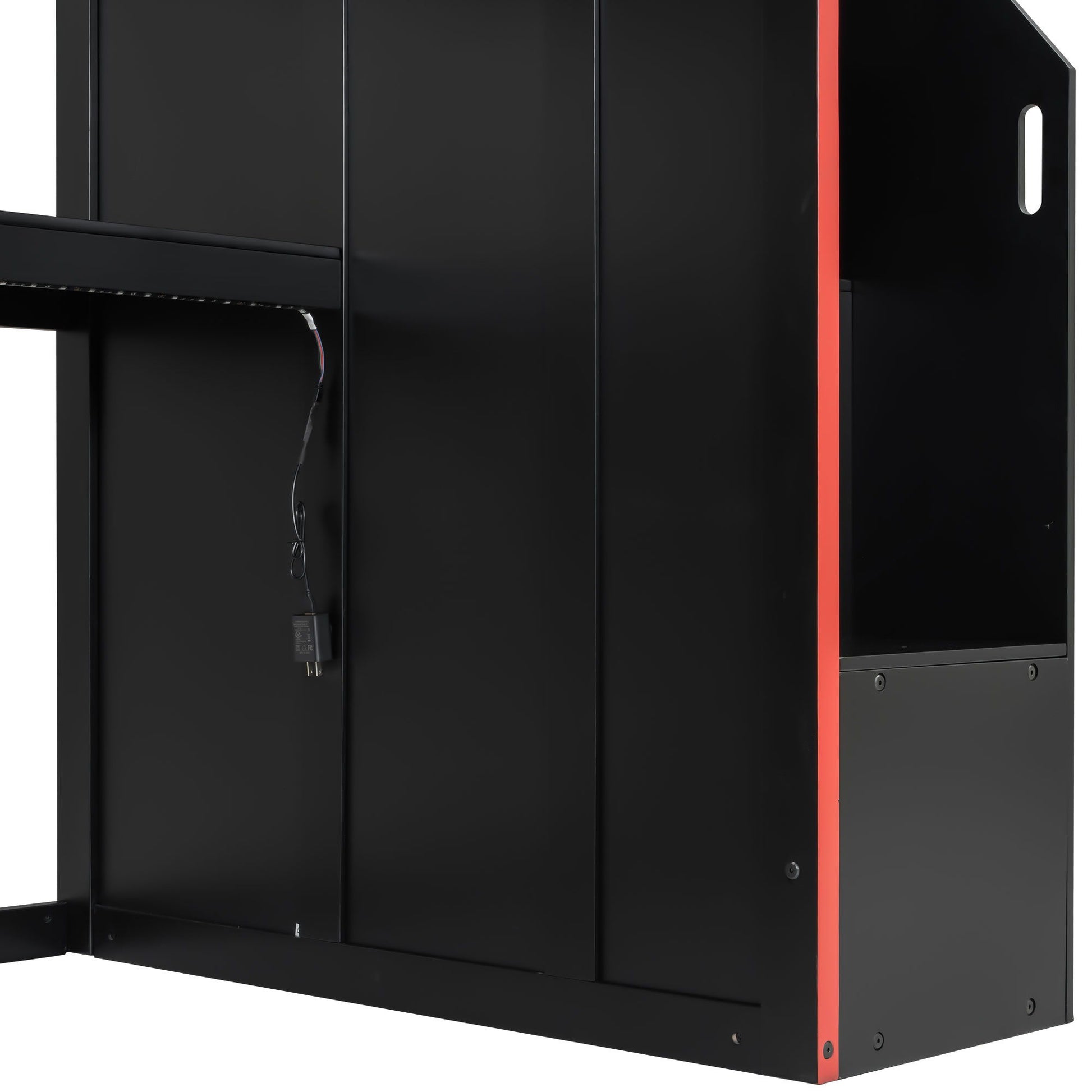 Gaming Loft Bed With Desk And Storage, LED Lights - The Sleep Loft - Online Mattress Showroom NYC