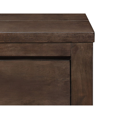 2 Drawer Nightstand - Brown - The Sleep Loft - Online Mattress Showroom NYC