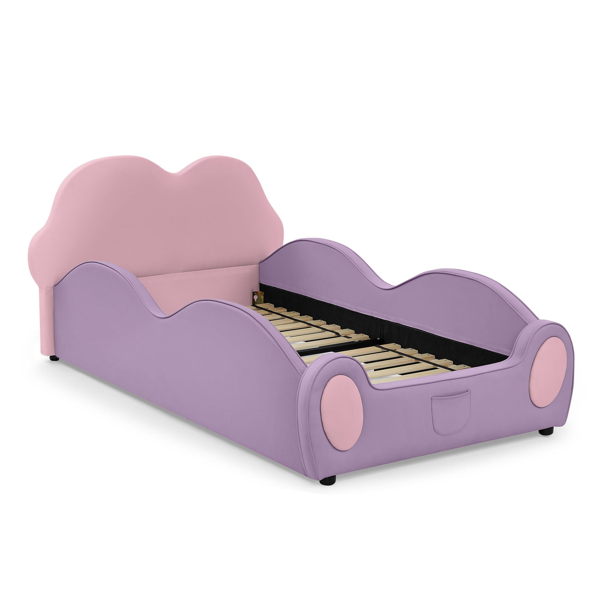 Cute Cloud Shape Bed With Guardrails Cartoon Design, Storage Pocket - The Sleep Loft - Online Mattress Showroom NYC