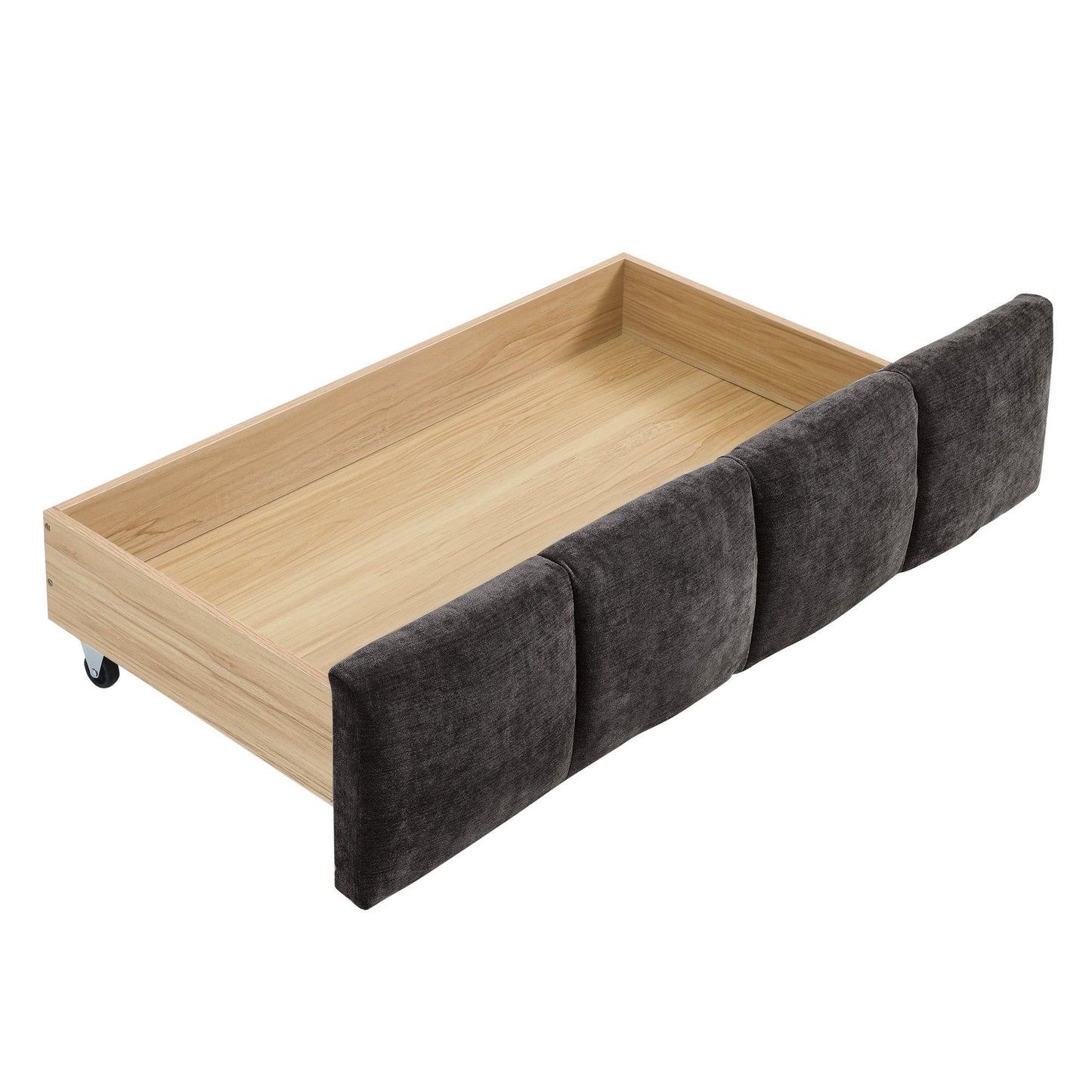 Modern Platform Bed Frame With Thick Fabric - The Sleep Loft - Online Mattress Showroom NYC