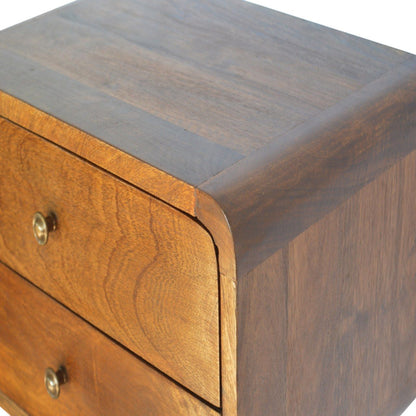 Curved Wall Mounted Bedside Nightstand - The Sleep Loft - Online Mattress Showroom NYC