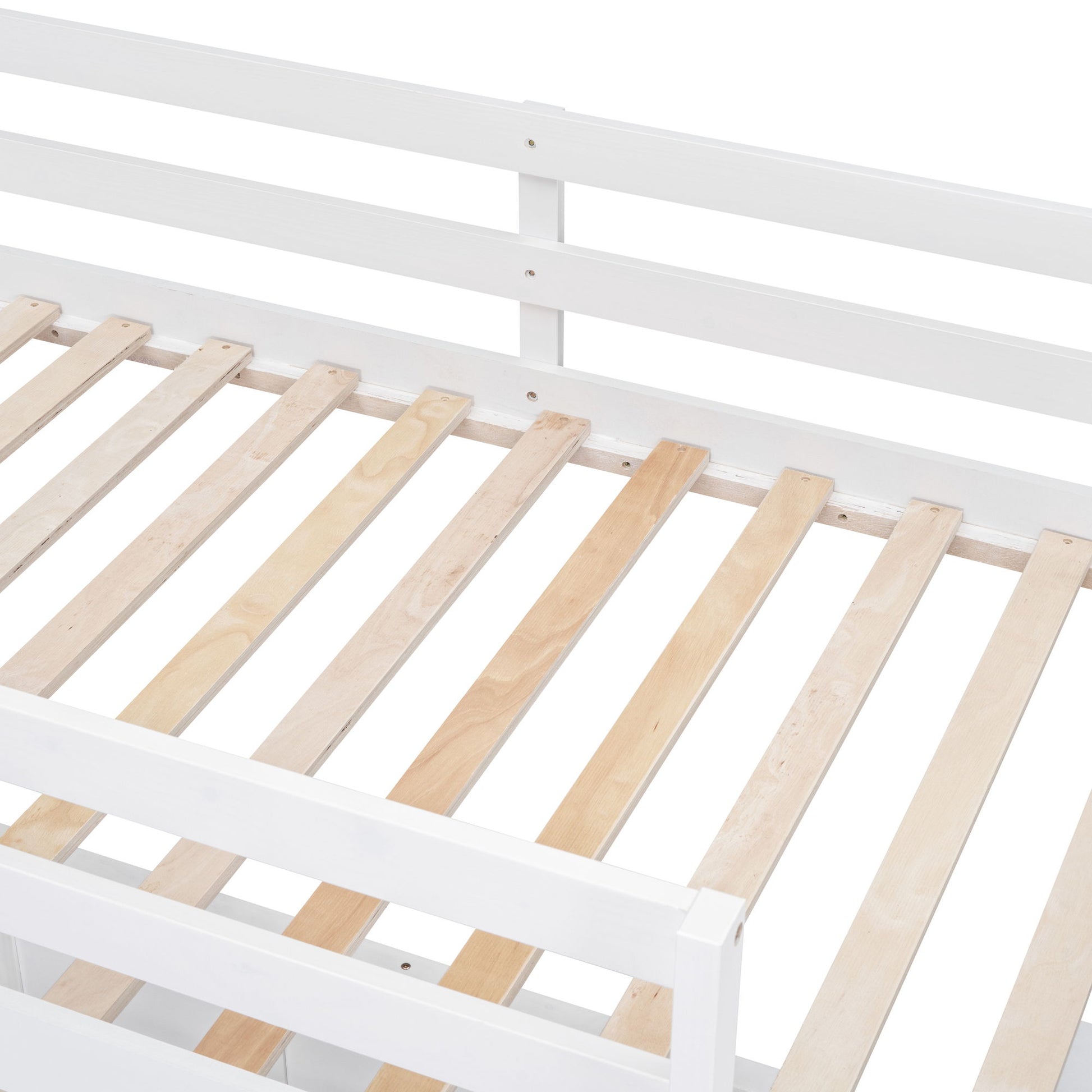 Full Over Full Bunk Bed With Desk - The Sleep Loft - Online Mattress Showroom NYC
