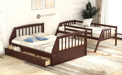 Bunk Bed With Drawers, Ladder And Storage Staircase - The Sleep Loft - Online Mattress Showroom NYC