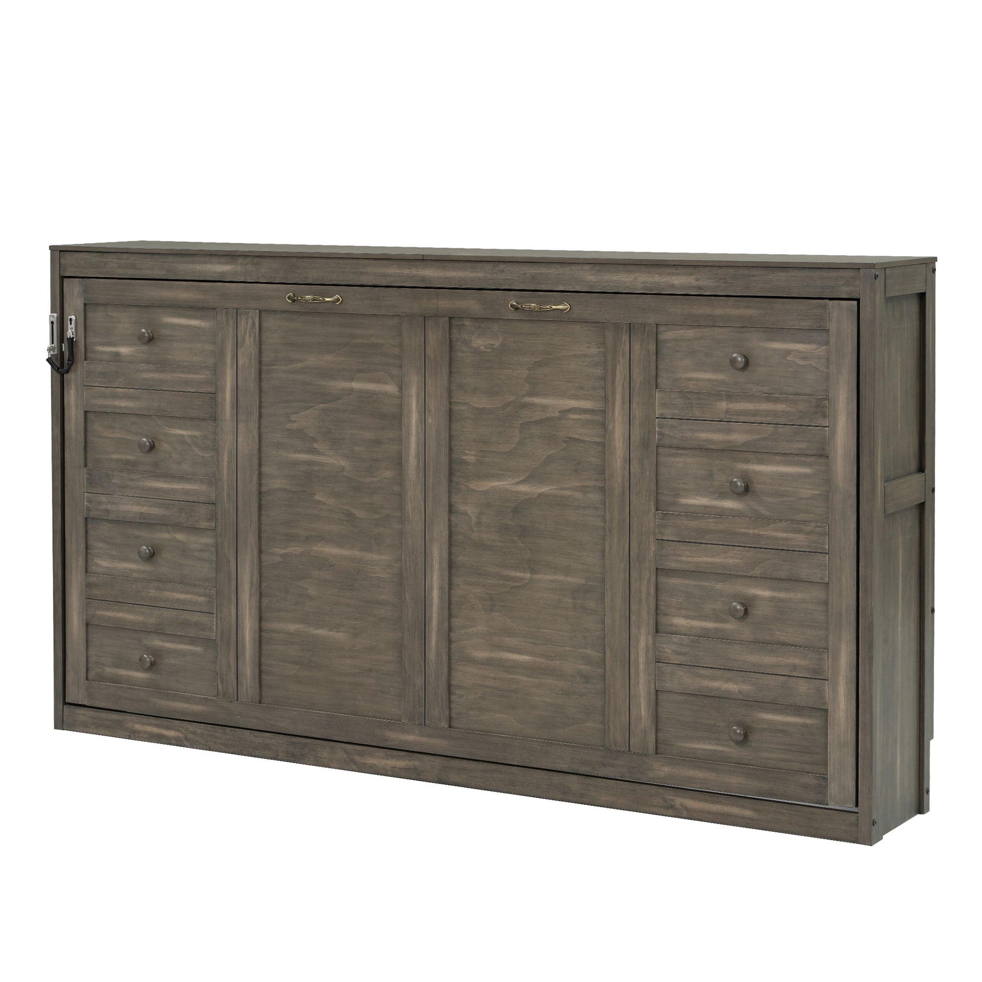 Murphy Bed With LED Light, Foldable Wall Bed Cabinet - The Sleep Loft - Online Mattress Showroom NYC