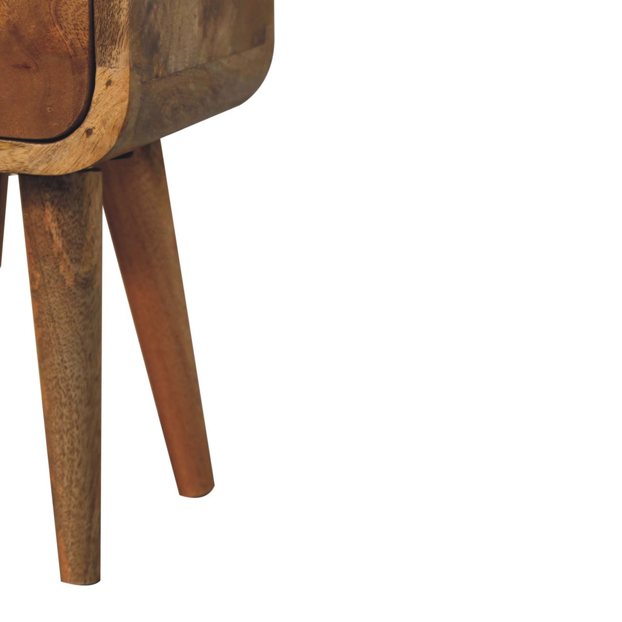 Curved Nightstand, - The Sleep Loft - Online Mattress Showroom NYC