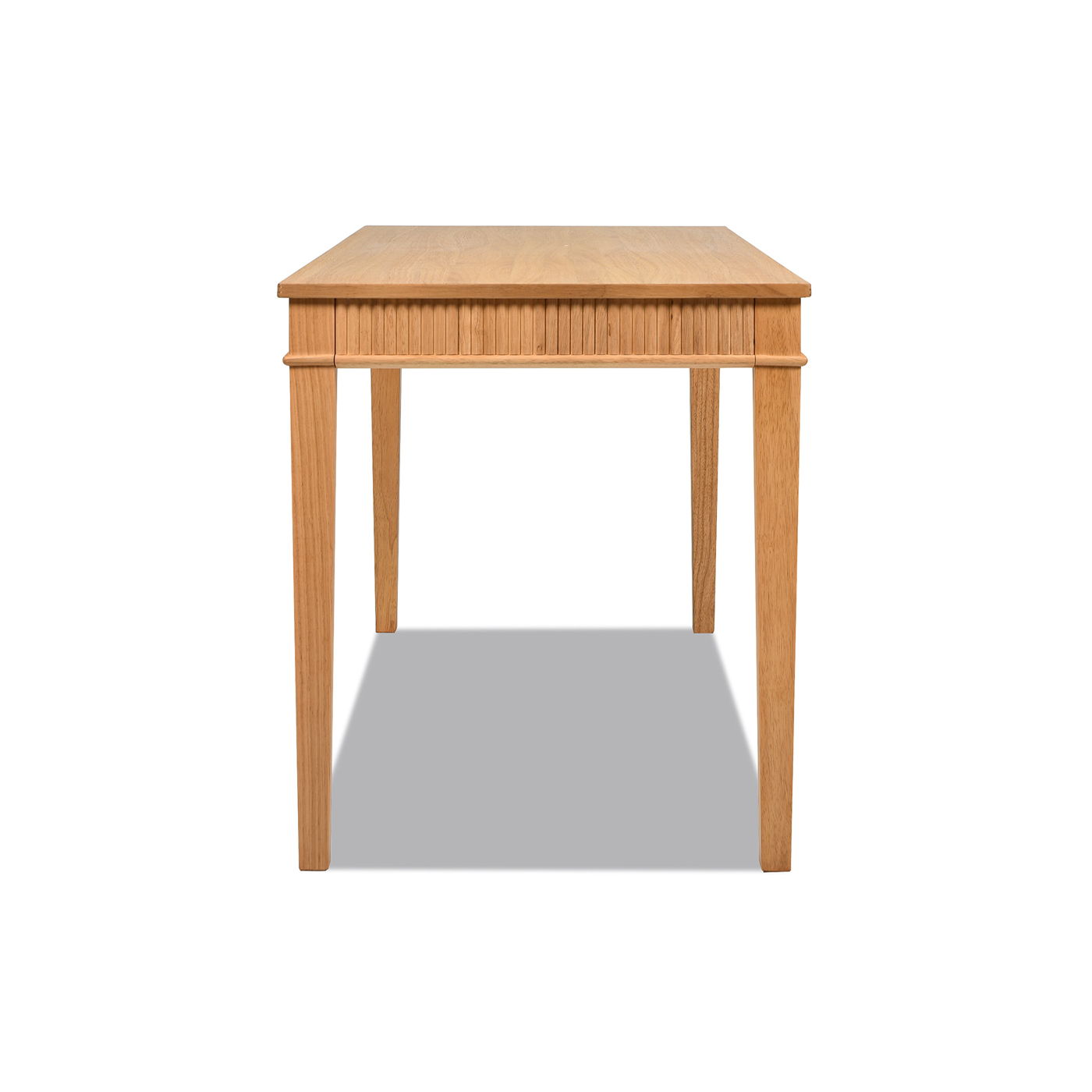Dumont - Modern Farmhouse 1 Drawer Fluted Home Office Writing Desk - Natural Blonde - The Sleep Loft - Online Mattress Showroom NYC