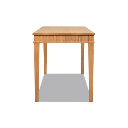 Dumont - Modern Farmhouse 1 Drawer Fluted Home Office Writing Desk - Natural Blonde - The Sleep Loft - Online Mattress Showroom NYC