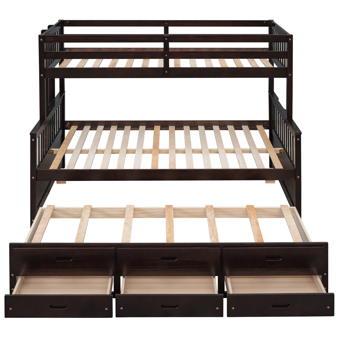 Bunk Bed With Twin Size Trundle And Drawers - The Sleep Loft - Online Mattress Showroom NYC