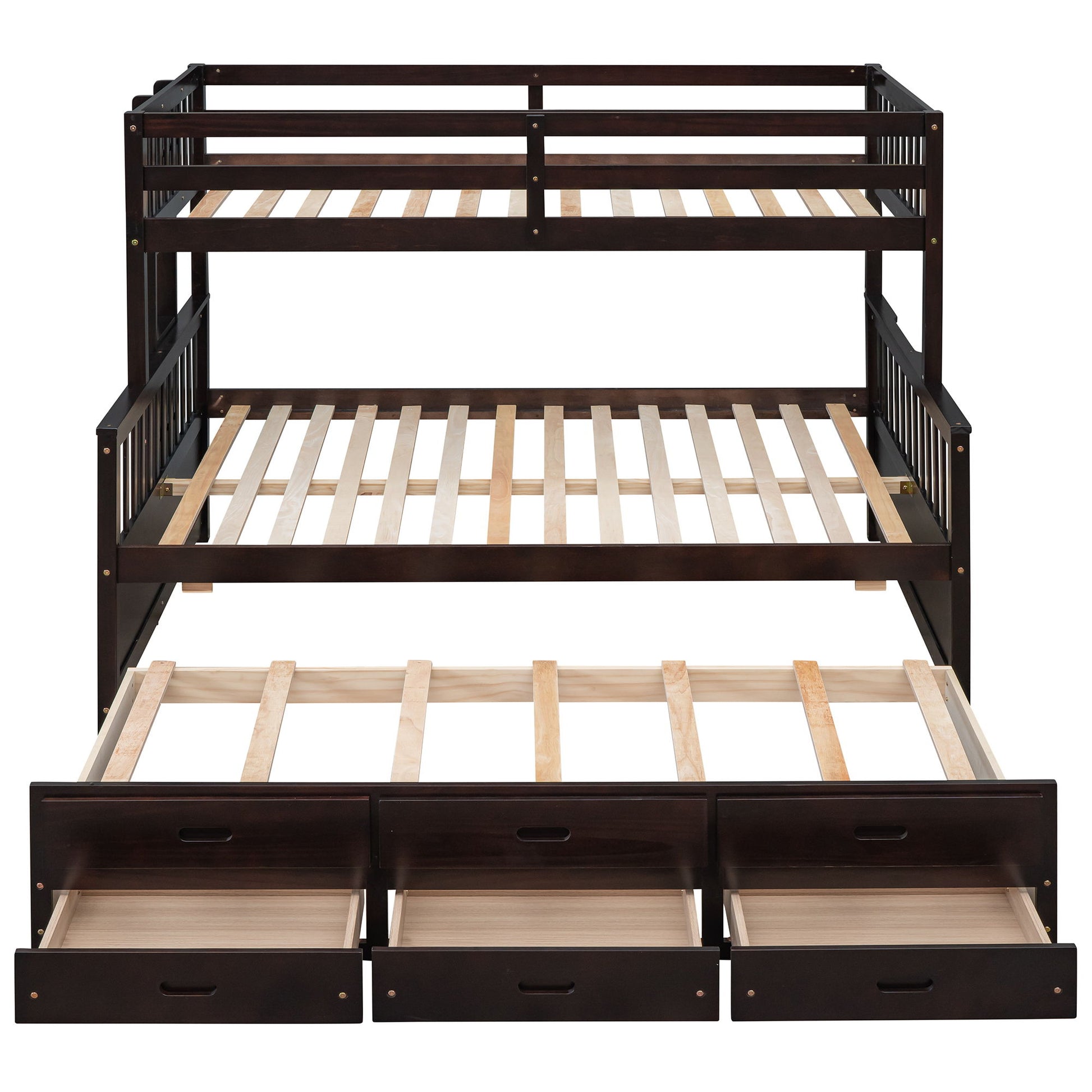 Bunk Bed With Twin Size Trundle And Drawers - The Sleep Loft - Online Mattress Showroom NYC