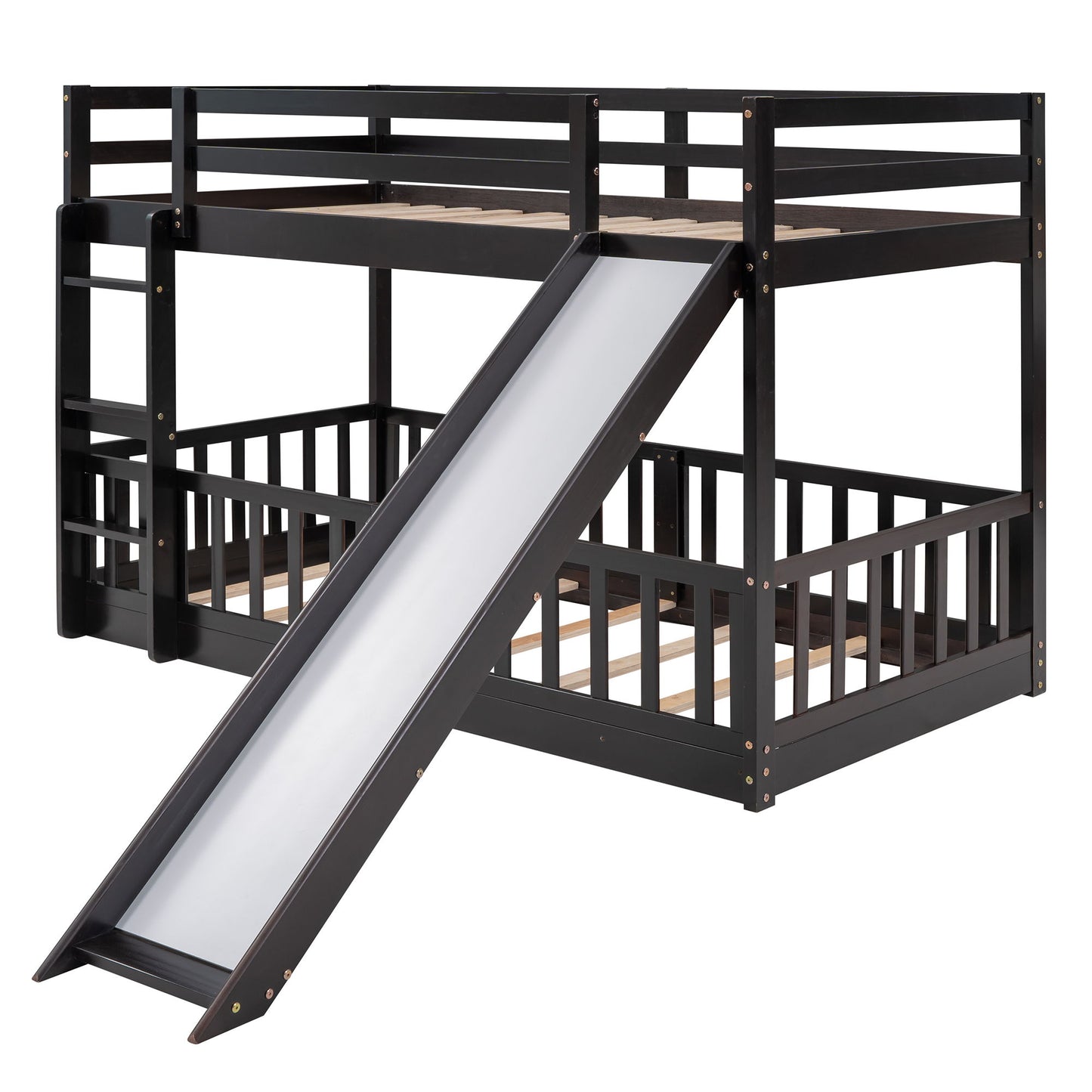 Bunk Bed With Convertible Ladder And Slide - The Sleep Loft - Online Mattress Showroom NYC