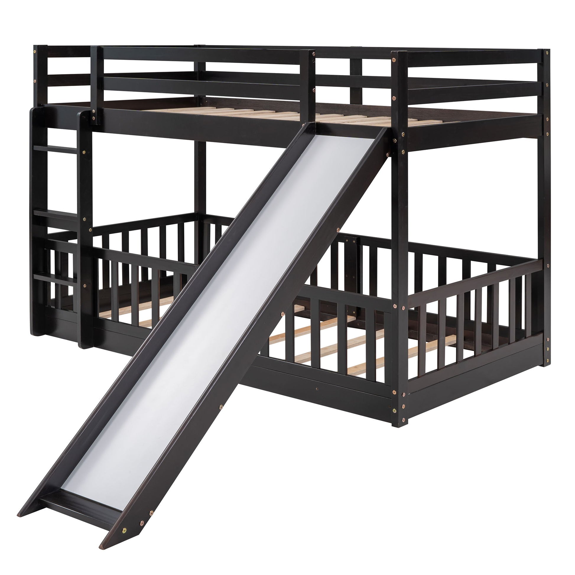 Bunk Bed With Convertible Ladder And Slide - The Sleep Loft - Online Mattress Showroom NYC