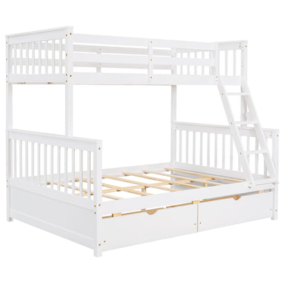 Bunk Bed With Ladders And 2 Storage Drawers - The Sleep Loft - Online Mattress Showroom NYC