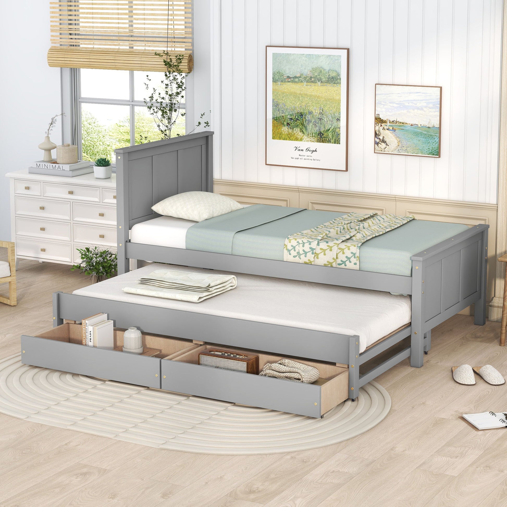 Platform Bed With Trundle And Drawers - The Sleep Loft - Online Mattress Showroom NYC