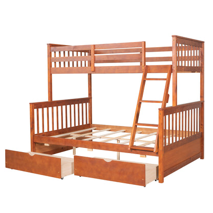 Bunk Bed With Ladders And 2 Storage Drawers - The Sleep Loft - Online Mattress Showroom NYC